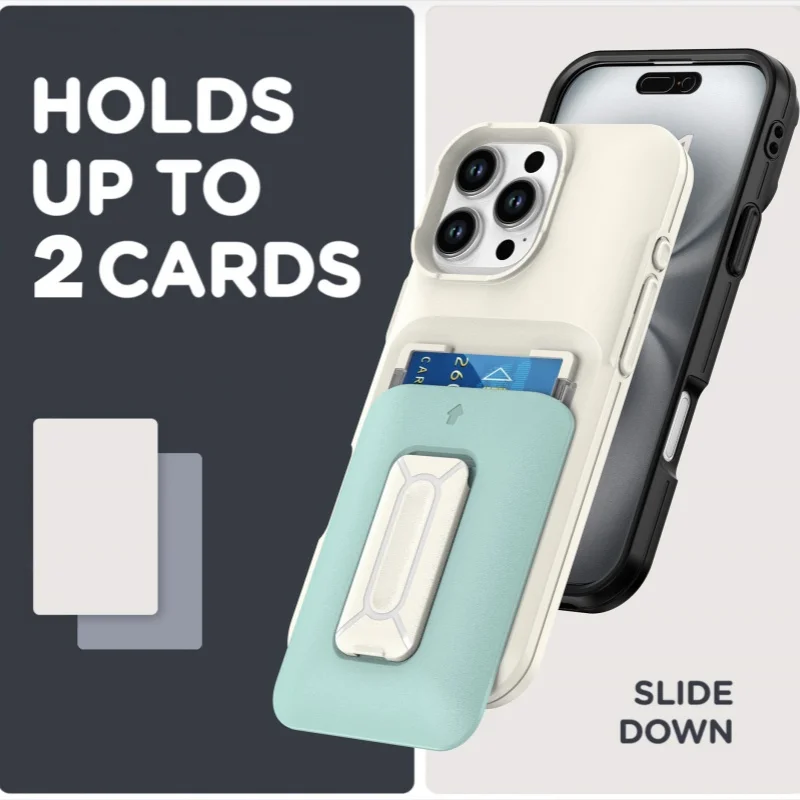 Nueva cartera multifuncional, funda deslizante para teléfono para iPhone 16 15 14 Plus11 12 13 Pro Max 16E, carcasa protectora con soporte - imagen 4