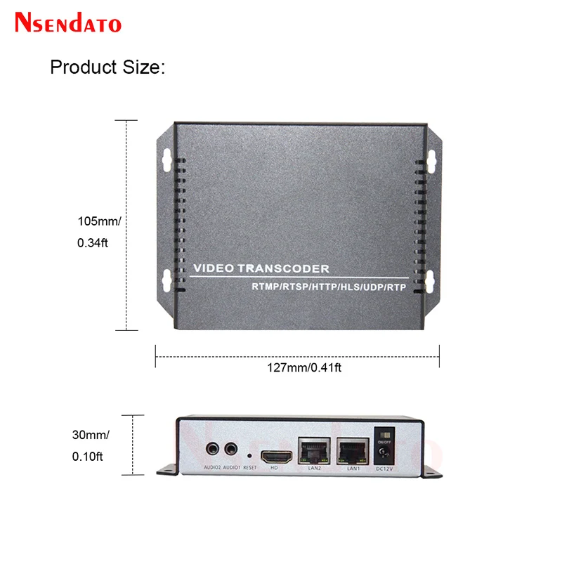 Codificador de captura de vídeo HDMI SDI 4K H.265, codificador de transcodificador de vídeo HDMI, transmisión de RTSP a RTMP para SRT UDP TS - imagen 5