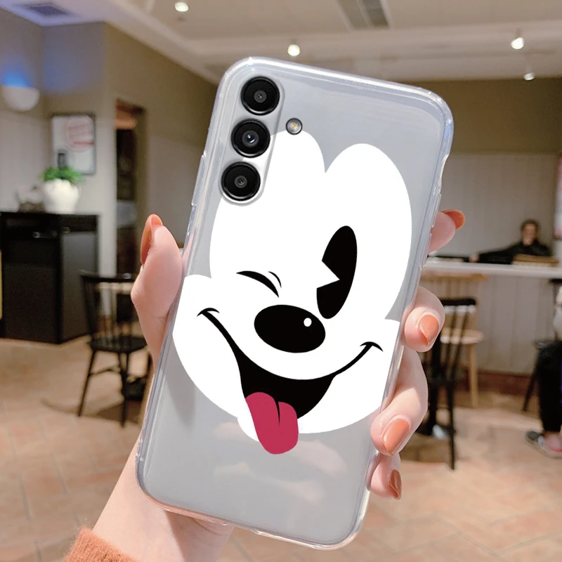 Funda protectora para teléfono Samsung Galaxy A24 4G, carcasa transparente de silicona suave, Mickey, Minnie Mouse, Anime - imagen 5