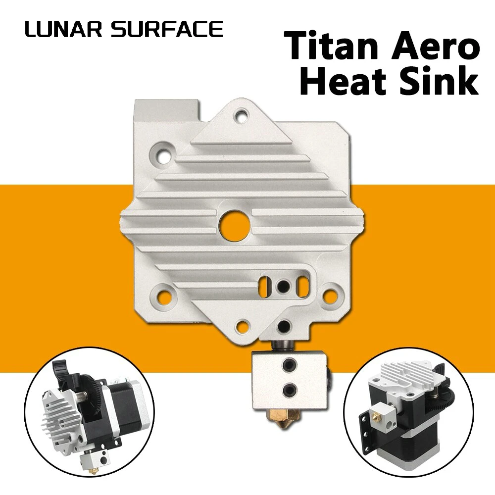 Piezas de impresora LS-3D Titan Aero, disipador de calor, bloque de refrigeración, extrusora V6, radiador Hotend de corto alcance de 1,75mm para impresora 3D, j-head - imagen 2