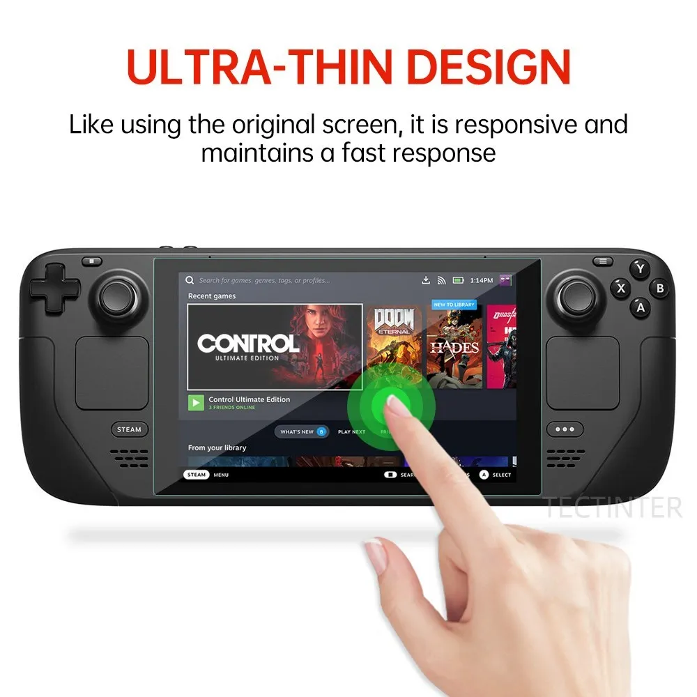 Protector de pantalla para Steam Deck OLED HD, vidrio templado transparente, protección de pantalla antiarañazos, accesorios Oled, 2 uds. - imagen 4