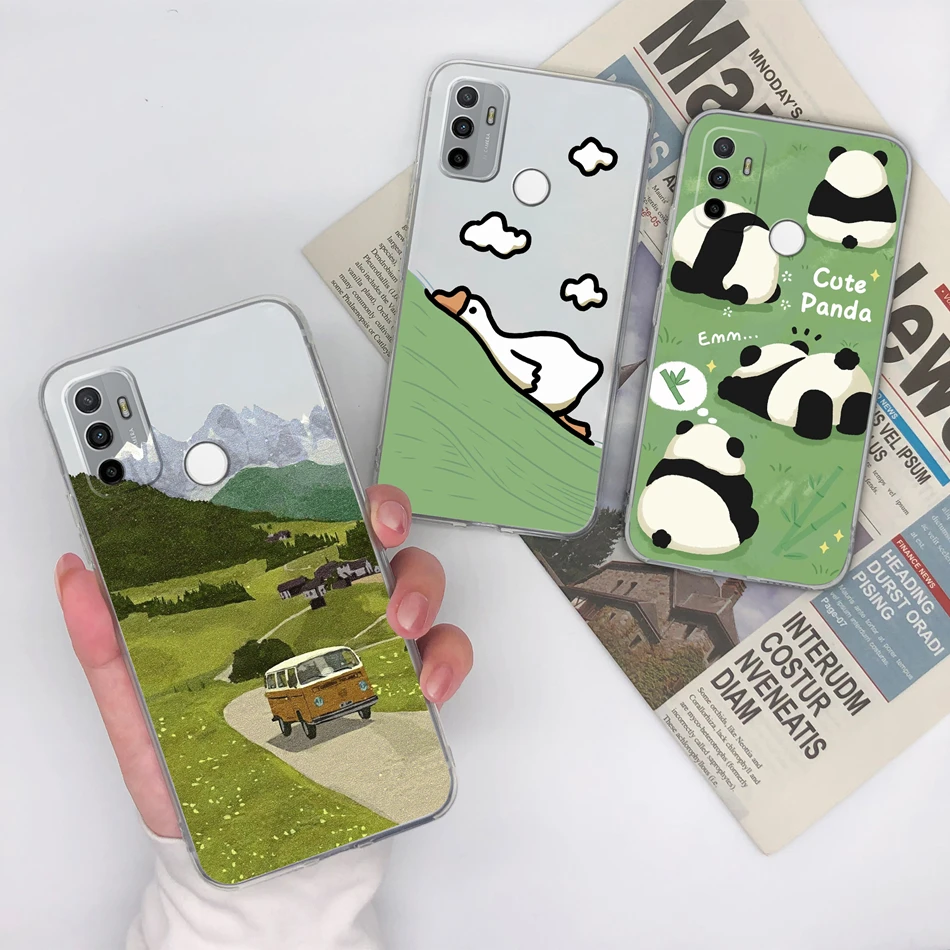 Para Oppo A53 A53S funda de teléfono bonitos patrones de mariposa suave delgada TPU transparente parachoques de silicona para Oppo A 53 carcasa ligera - imagen 4