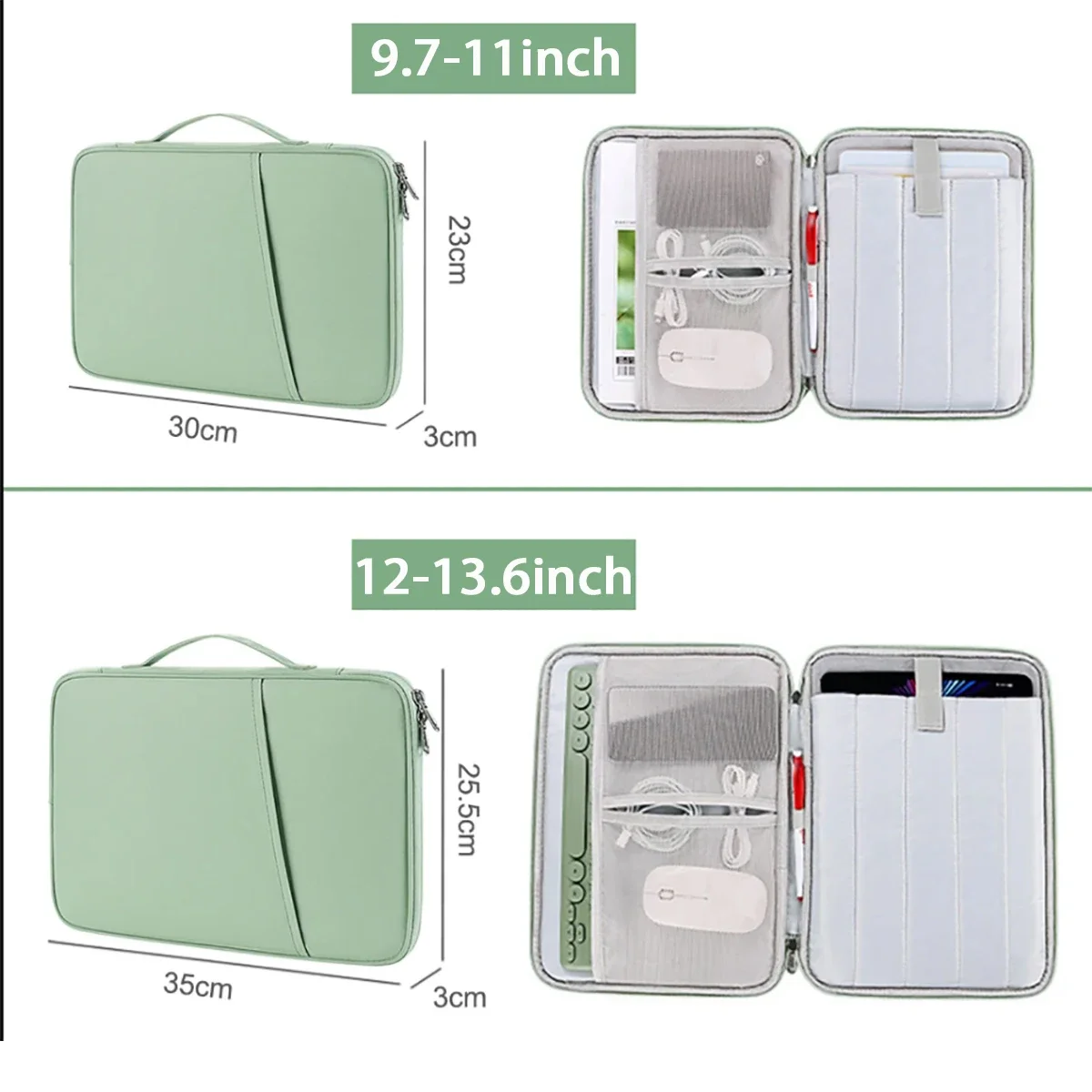 Funda para tableta con funda de 9,7-11 pulgadas para IPad Samsung Xiaomi Coque 12-13,6 pulgadas Funda impermeable para portátil HP MacBook Huawei Funda - imagen 3