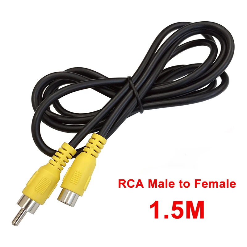 1/2/5 Uds conector RCA macho a hembra adaptador de Cable de extensión de Audio y vídeo, conector RCA macho/hembra de 2 pines Cable AV Cable de reparación DIY - imagen 2