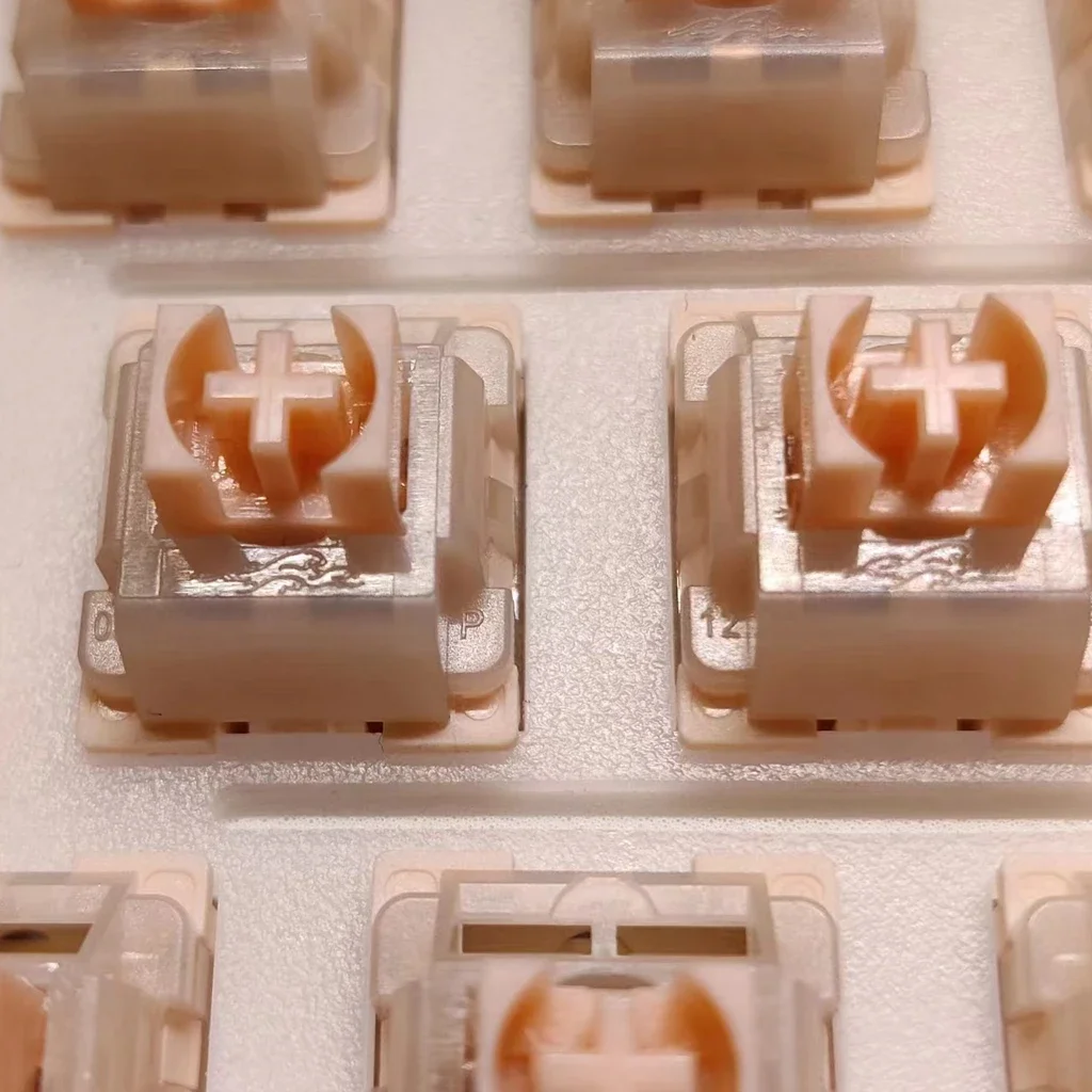 Sea Fog Sakura interruptor silencioso Rosa personalizado, Teclado mecánico para juegos de oficina, lineal de 5 pines, accesorios de resorte de 22mm - imagen 2