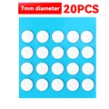 20PCS-White-7mm