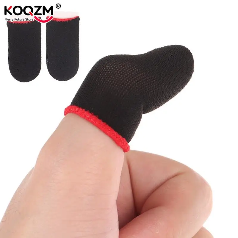 Guantes para la yema del dedo para Gamer, protectores antideslizantes para pantalla táctil, transpirables, 1 par - imagen 4