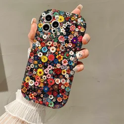 Funda TPU vivo pantalla completa Flores Brillantes Antigolpes
