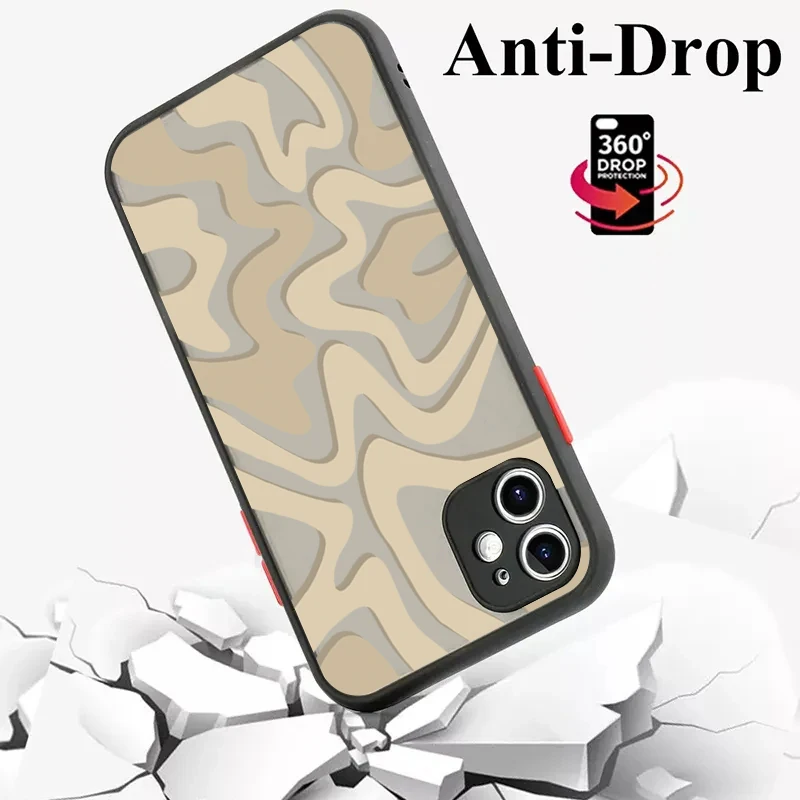 Funda mate con patrón de rayas para Samsung S24 S23 Ultra S22Plus FE, funda Galaxy A15 A14 A54 A53 A52 A55 A35 A05 A05S A34 A33 A32 A13 - imagen 4