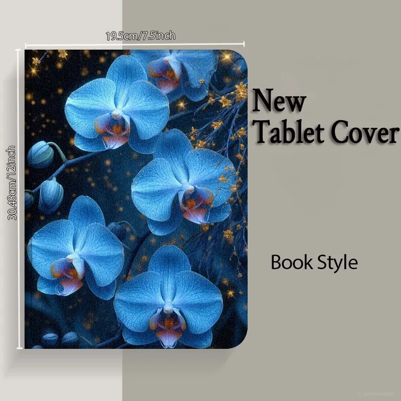 Funda de orquídeas azul a la moda para Lenovo Xiaoxin Pad Pro Tab M10 K10 Plus 3. ° Y700 Gen 11 11,2 11,5 12,7 8,8 pulgadas - imagen 5