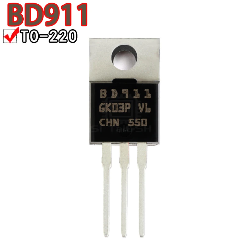 Transistor darington BDW93C TO-220 BDW93 TO220, 10 piezas, BD241C, BD243C, BD244C, BD911, BD912, BDW94C, BDX33C, BDX34C, BDX53C - imagen 2