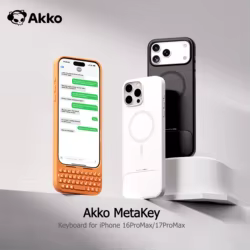 Akko MetaKey – Funda con teclado para iPhone 16/17 Pro Max