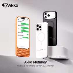 Akko MetaKey – Funda con teclado para iPhone 16/17 Pro Max