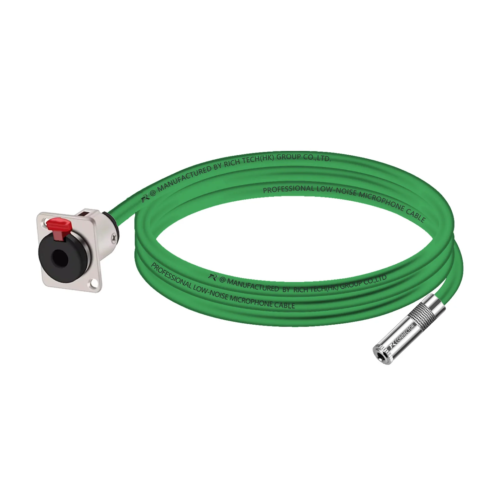 Adaptador de montaje en Panel hembra, Cable conector para auriculares, amplificador de guitarra y teclado, 3,5mm, 1/8 ", tipo D, 6,35" - imagen 4