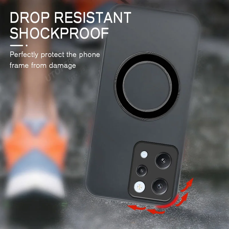 Funda de teléfono mate translúcida Magsafe para Xiaomi Redmi Poco X3 M3 M4 M2 Pro X5 X6 F5 M6 Pro M6Pro C50 C40 4G 5G - imagen 2