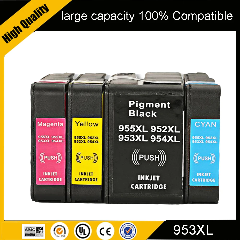Einkshop 953XL 953 XL cartucho de tinta Compatible para impresora HP Officejet Pro7740 8210 8218 8710 8715 8719 8720 8725 8728 8730