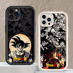 D-Dragon Ball Art Son Goku Cool funda para Apple iPhone 17 16 15 14 13 12 11 Plus Pro Max Eye Ladder funda de teléfono