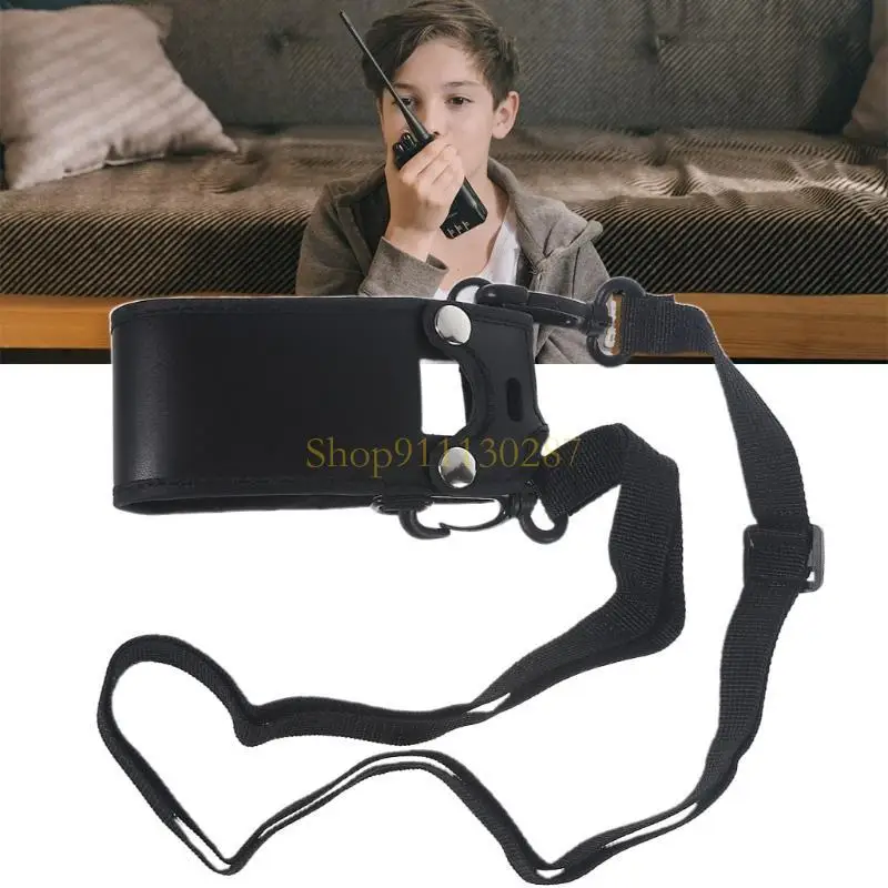 J1HC para cualquiera AT-D878UV Walkie Talkie Leather Soft For Case - imagen 3