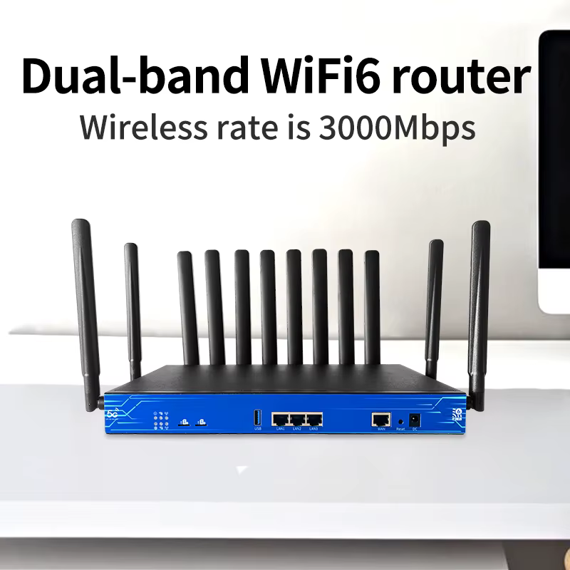 Enrutador Wiflyer 5G WIFI6 enrutador CPE doméstico enrutador de tarjeta dual de modo dual de alta velocidad 512MB DDR4 con 128MB SPI NAND Flash - imagen 2