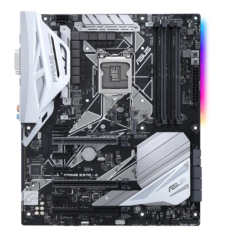 Placa base ASUS PRIME Z370-A LGA1151 DDR4 DP HDMI DVI M.2 USB 3,1 Z370 ATX con USB 3,1 para procesador Intel Core de 8. a generación - imagen 3