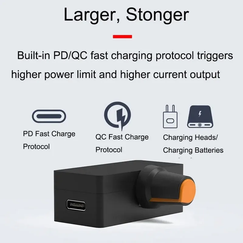 Controlador de velocidad PWM tipo C de alta potencia, 12V, 4 pines, regulador de ventilador violento, PD QC, fuente de alimentación de carga rápida, radiador de refrigeración por agua DIY - imagen 3