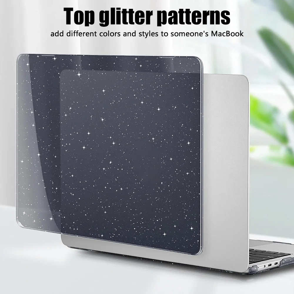 Fundas con purpurina para ordenador portátil MacBook Pro 13,3 Air 15,3 13,6 13,3 A2941 A3241 A2681 A3113 A3240 A1932 A2179 A1706 A2338 Funda