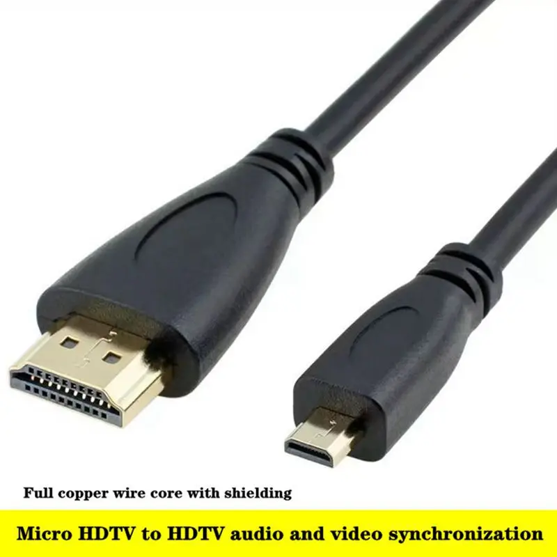Cámara para tableta Compatible con HDMI a Micro HDMI Cable HD Compatible con Micro HDMI Compatible con HDMI Cable estándar Cobre