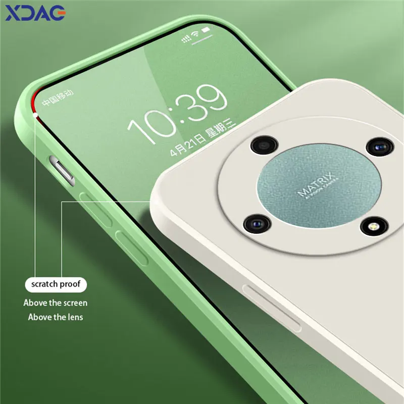 Funda de silicona líquida cuadrada Original para Honor X9A Magic 5 Lite 5G, cubierta trasera suave para móvil Global, armadura Honor X9A Magic5Lite - imagen 5