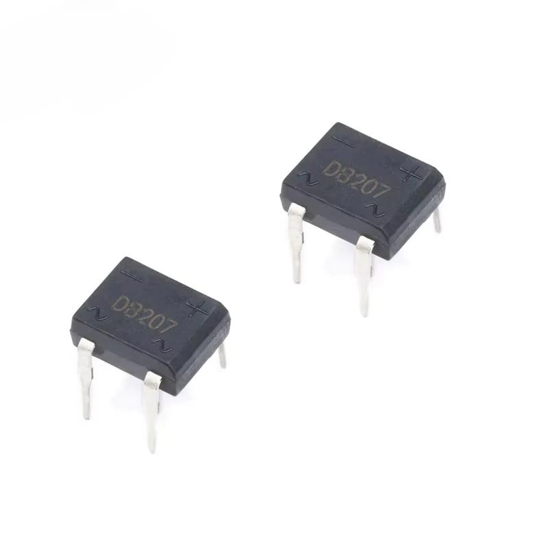 20 piezas rectificador de puente DB207 1000V 2A DIP4 DB207S rectificadores de diodo de potencia componentes electrónicos rectificador IC - imagen 4