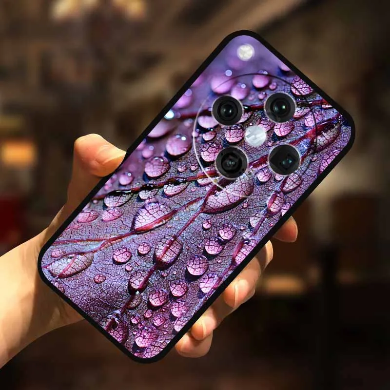 Para OPPO Find X8 funda X 8 PKB110 funda de teléfono de silicona pintada Floral para Oppo FindX8 Pro 5G fundas de teléfono TPU PKC130 carcasas de parachoques - imagen 2
