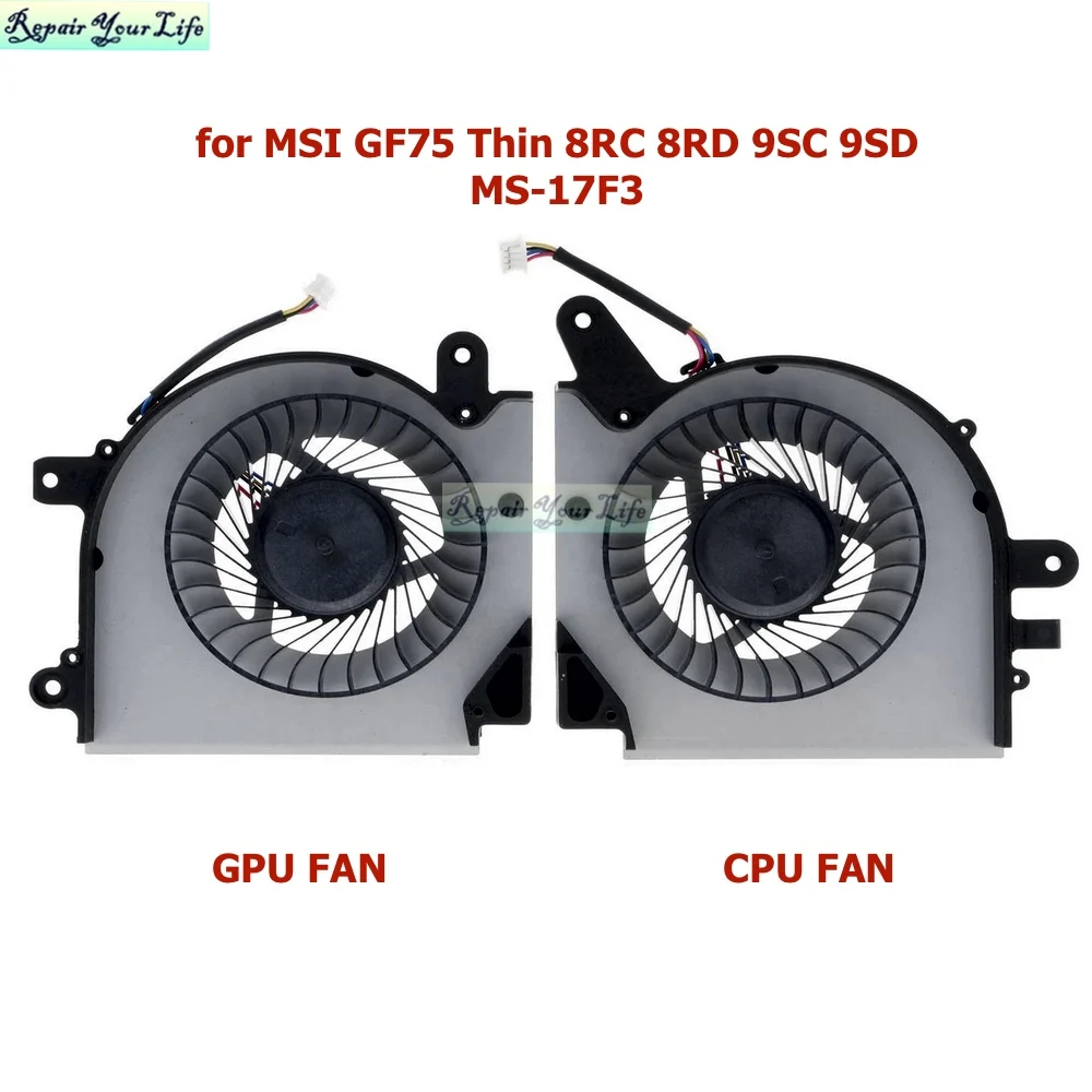 Ventilador de refrigeración para ordenador portátil, Enfriador de GPU para MSI Creator 17M A9SD (MS-17F3) A9SE A10SD Notebook PC, radiador PAAD06015SL N416 N415 - imagen 4