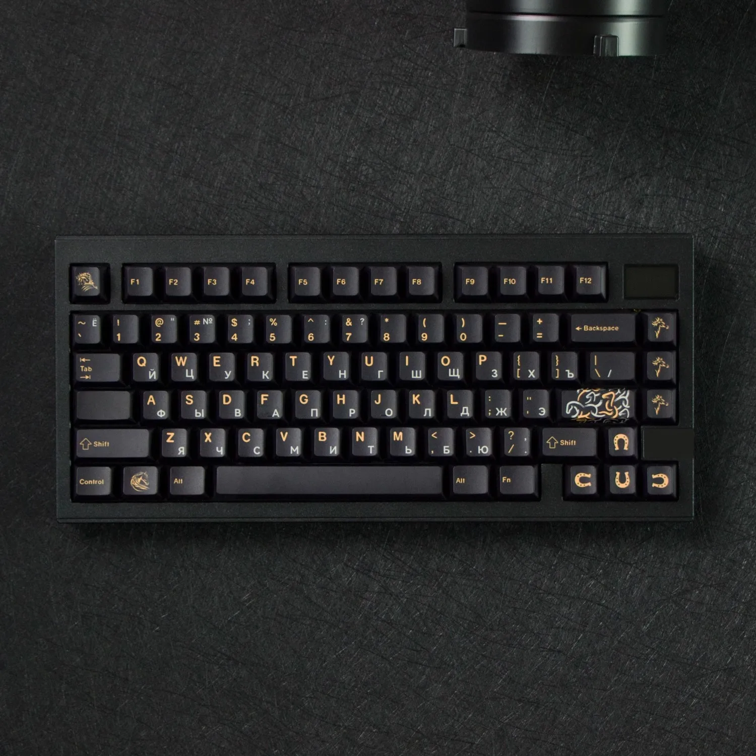 141 teclas/juego GMK Vance Dark Horse Keycaps PBT Dye Subbed Key Caps Cherry Profile Keycap con 2.25U 2.75U 3U 7U barra espaciadora ISO Enter - imagen 5