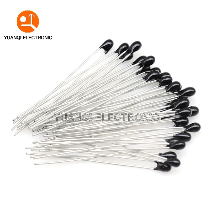 500 Uds MF52AT MF52 B 3950 resistencia térmica termistor NTC 5% 1K 2K 3K 4,7 K 5K 10K 20K 47K 50K 100K - imagen 3