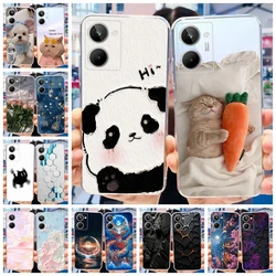 Funda Silicona Realme 10 Pro Plus Panda Transparente