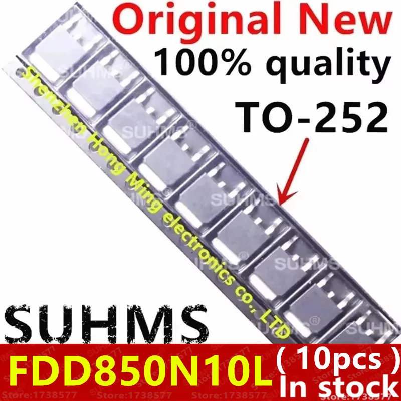 (10 piezas) 100% nuevo FDD850N10L 850N10L TO-252