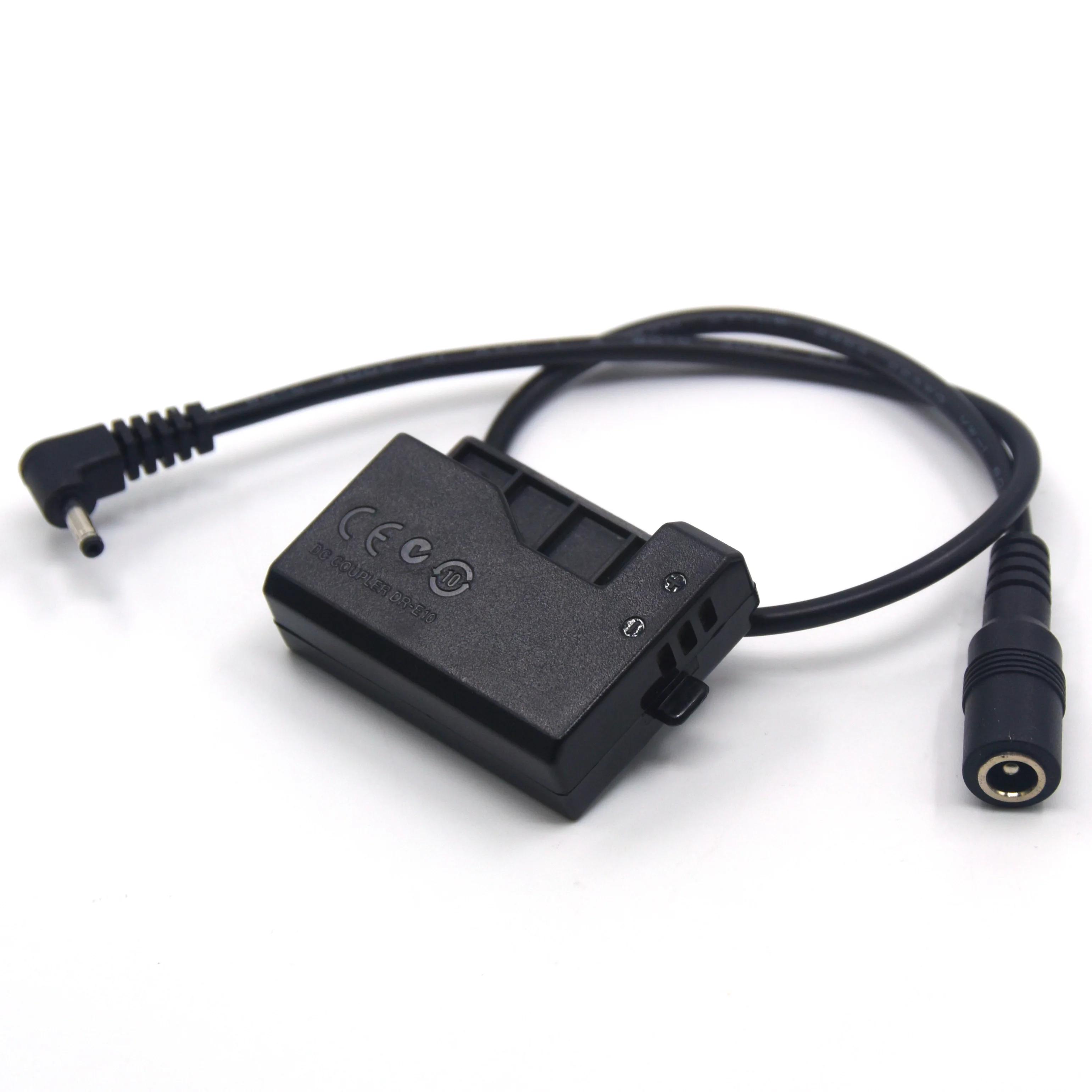 Acoplador de CC de DR-E10 de batería simulada LPE10 con Cable conector apto para cámara Canon EOS 1200D 1300D 1500D 2000D X80 X90 T5 T6 T7 - imagen 2