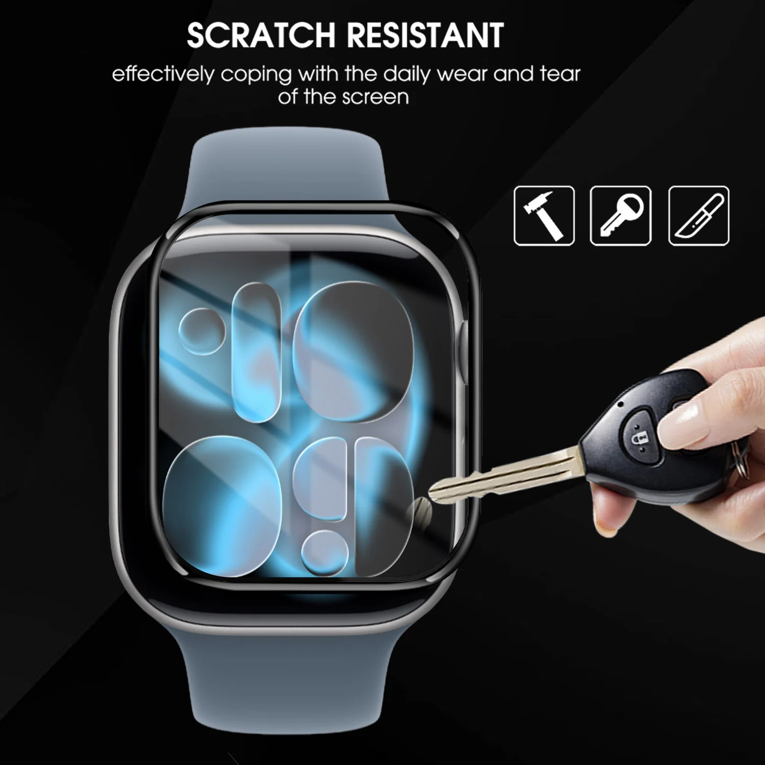 Protectores de pantalla para reloj inteligente Apple Watch S11, películas protectoras suaves y curvadas, película antiarañazos para iWatch S11 42MM 46MM - imagen 5