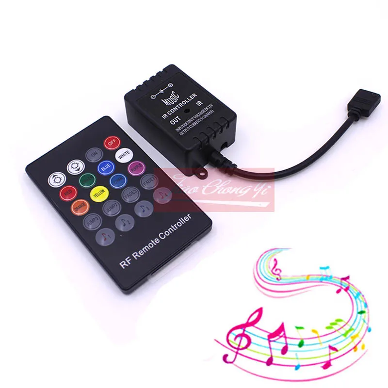 Controlador de música Led de 20 teclas, control remoto inalámbrico RF RGB LED para tira de luz LED RGB 5050 2835 DC5-24V - imagen 2