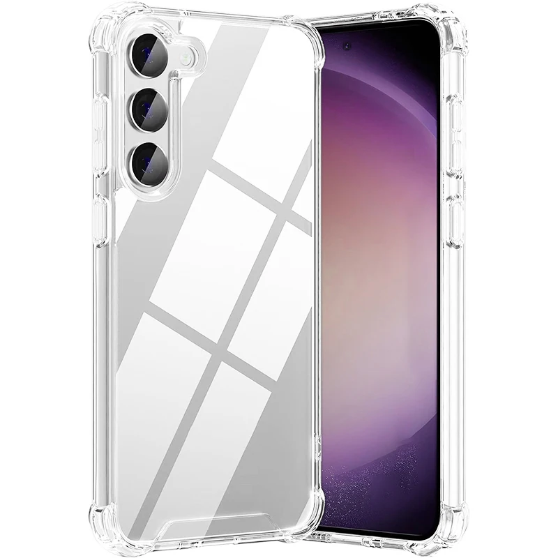 Funda suave dura híbrida a prueba de golpes para Samsung S25 Edge S24 S23 S21 Fe S22 Ultra Plus A17 A56 A16 A36 A55 A35 A15 A54 A14 A34 delgada