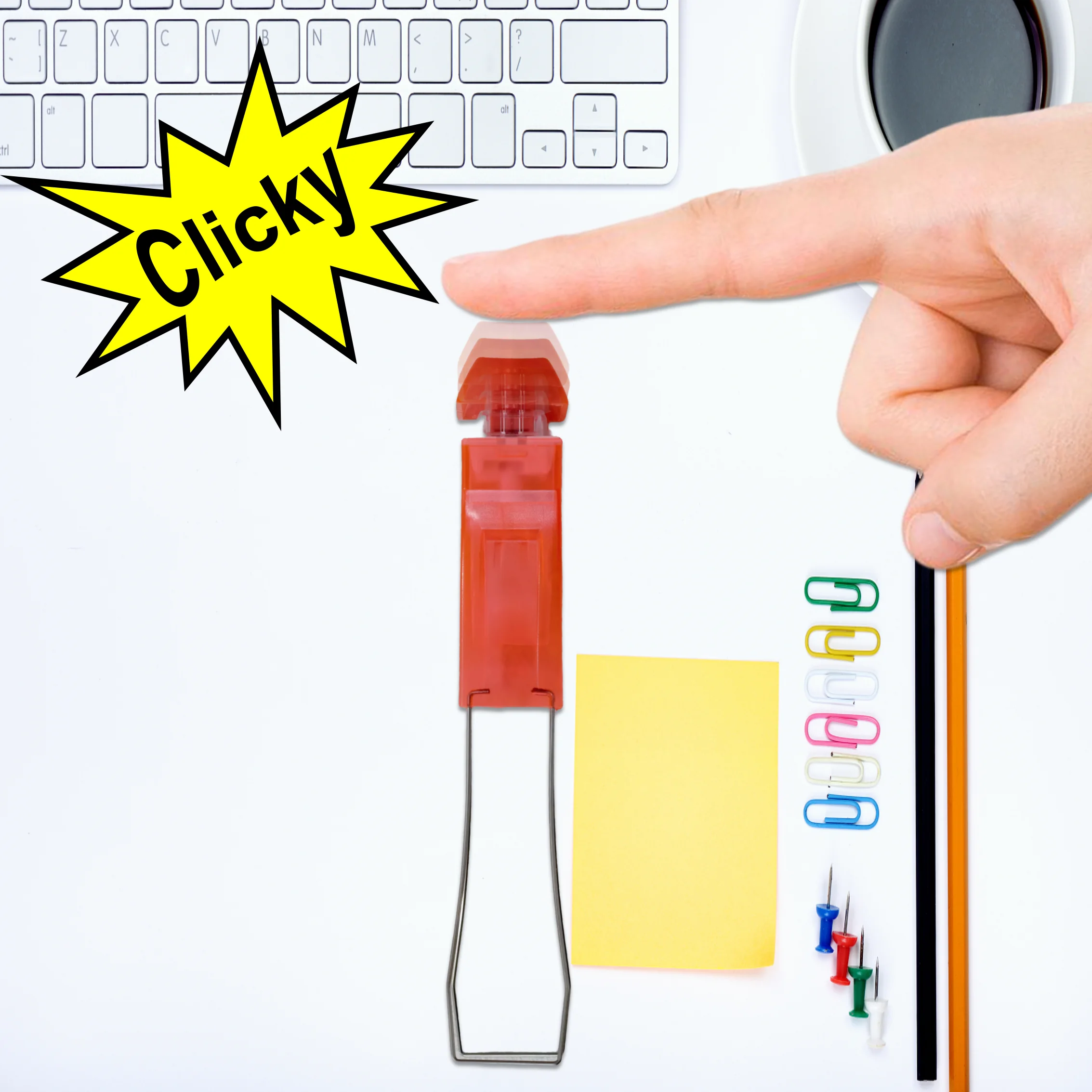 Herramienta extractora de interruptor de teclado 2 en 1, removedor de teclas con botón antiestrés para teclados mecánicos, Compatible con MX Swit