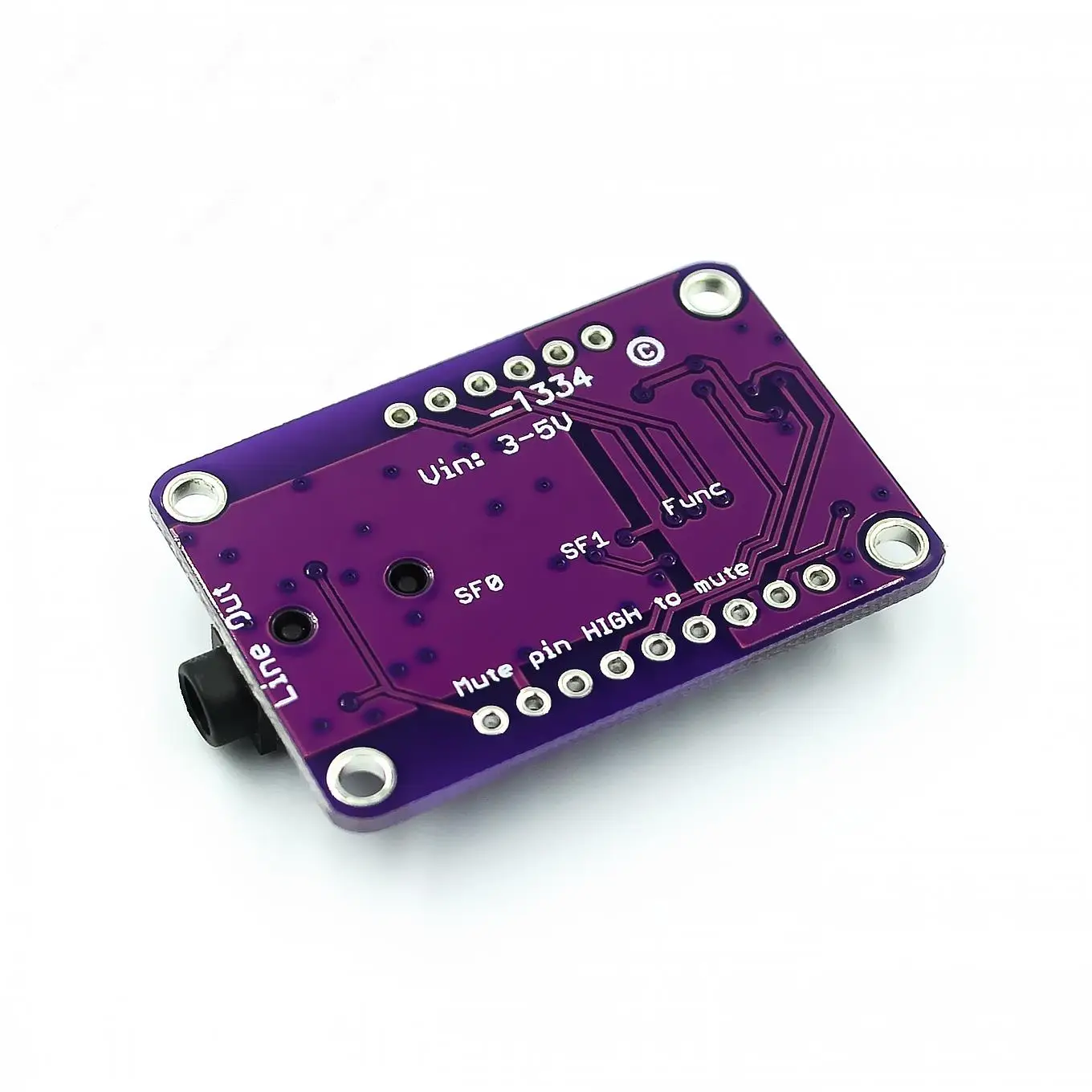 Módulo DAC 1334 UDA1334A I2S DAC Placa de módulo decodificador estéreo de audio para Arduino 3,3 V - 5 V - imagen 4