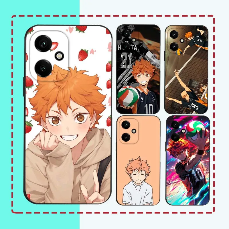 Shoyo Hinata funda de Anime para Honor Play 5T 50 4T 40 4 3 30 20 Magic 7 6 5 Lite Pro Plus Youth 5G funda de teléfono negra