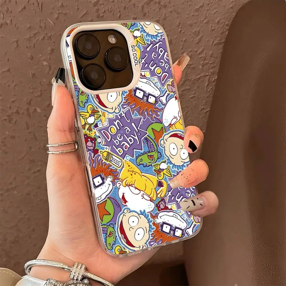 Funda de teléfono bonita y genial para iPhone 17 16 15 14 13 12 11 Pro MAX mate a prueba de golpes trasera anticaída - imagen 5