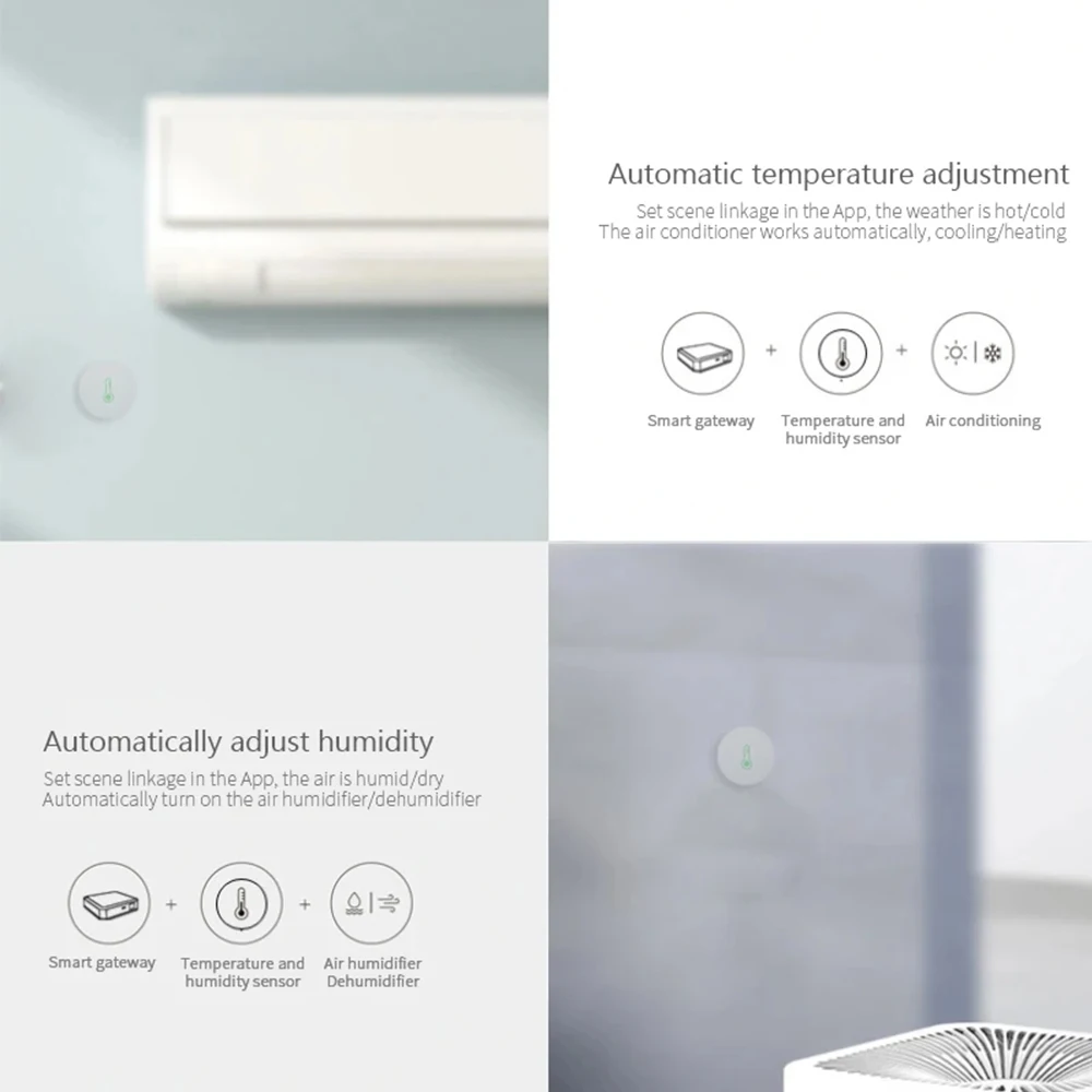 Tuya Zigbee 3,0 Sensor de temperatura y humedad Monitor remoto por aplicación Smart Life funciona con batería con Alexa Google Home - imagen 3