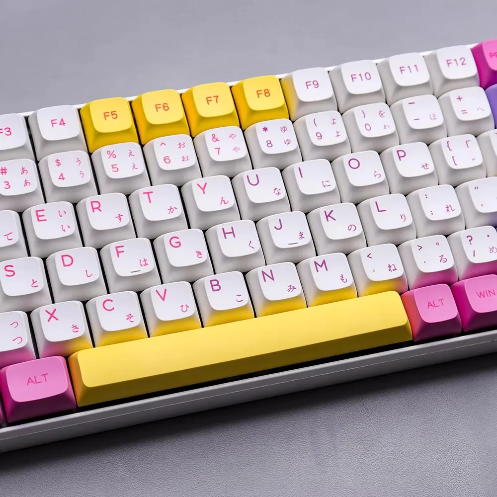 Teclas PBT de 136 teclas, perfil XDA, teclas personalizadas coreanas, inglesas y japonesas para teclado mecánico Cherry MX 104/87/61 - imagen 4