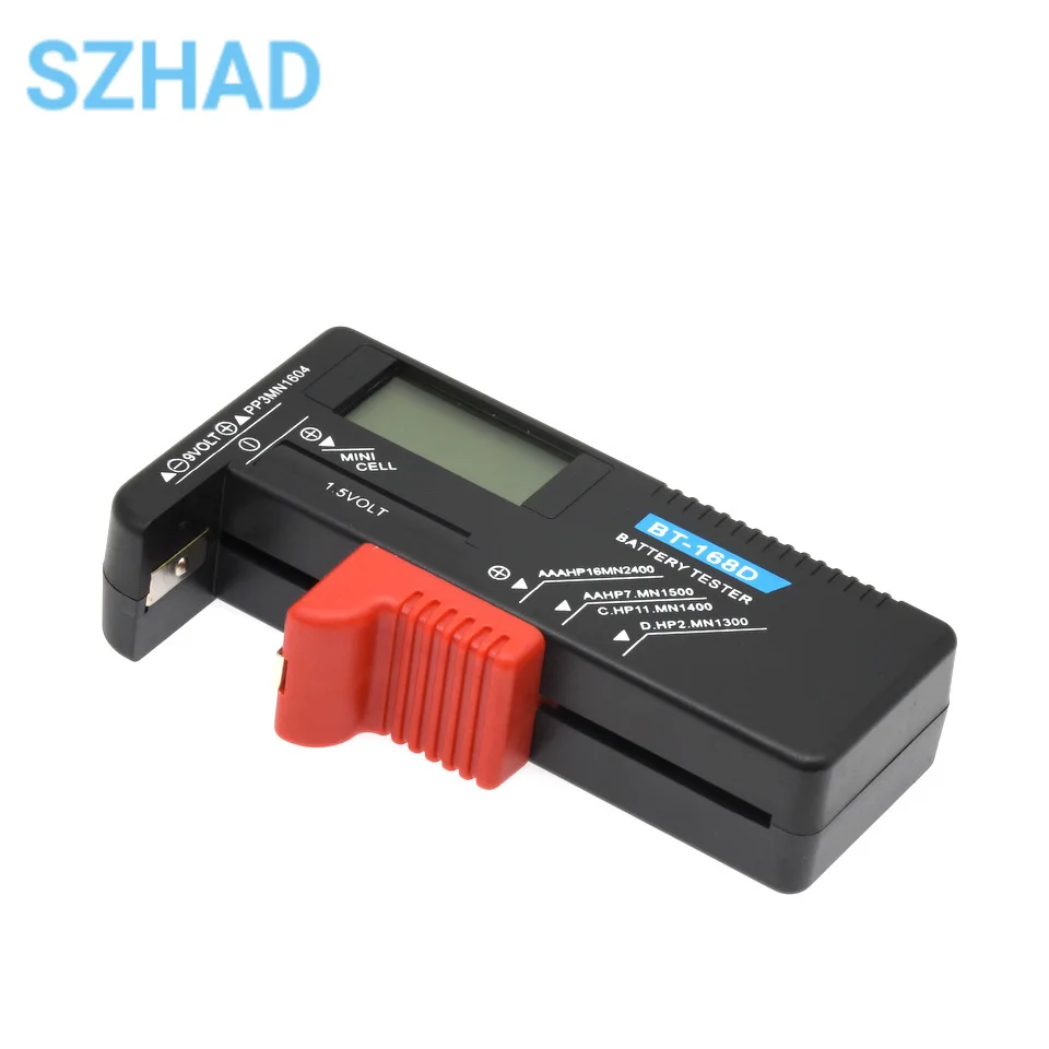 Probador de batería BT-168D, instrumento de Medición de Capacidad de batería de pantalla Digital