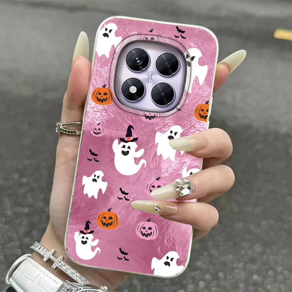 Funda de teléfono con elementos de Halloween de calabaza fantasma para Xiaomi Redmi Note 15 14 13 12 11 11S 10 10S 9 Pro 9A 13C 14C A3 A3X 9C A1 - imagen 4