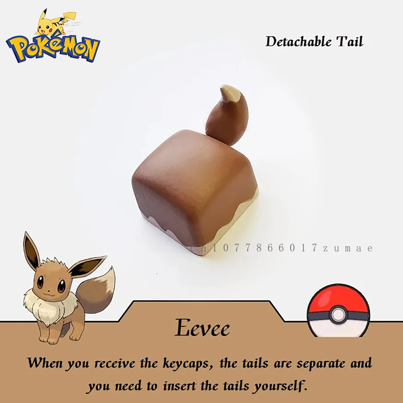 Pokemon Treecko Keycaps resina KeyCap DIY Anime hecho a mano personalizado dibujos animados KeyCap para teclado mecánico accesorios regalos de vacaciones - imagen 2