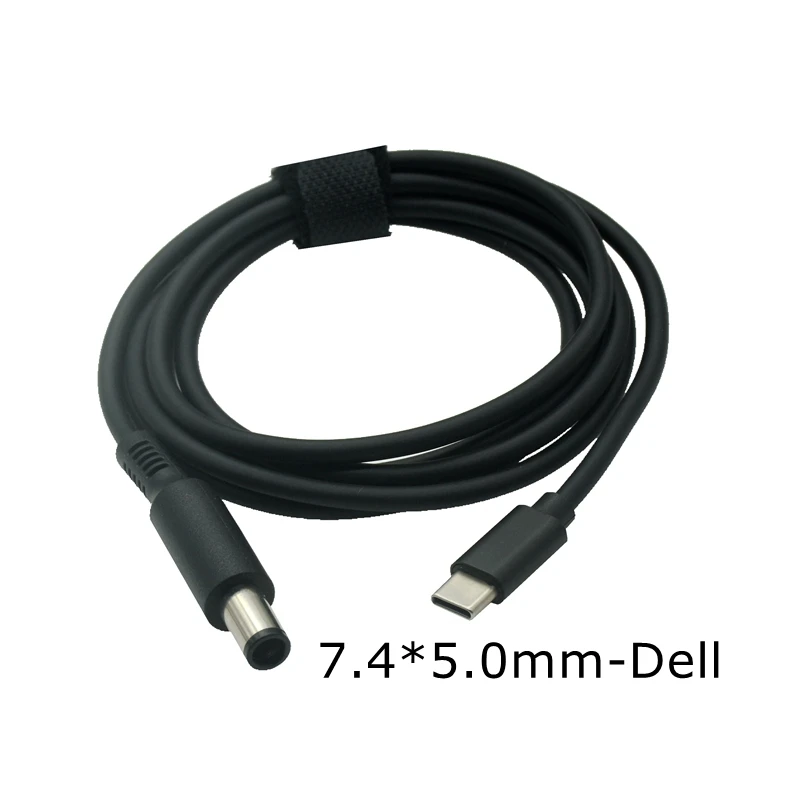 Cable de carga USB tipo C PD 65w 85, adaptador de corriente CC, convertidor Jack a enchufes CC macho para Lenovo, Asus, Dell, Hp, cargador de ordenador portátil - imagen 5