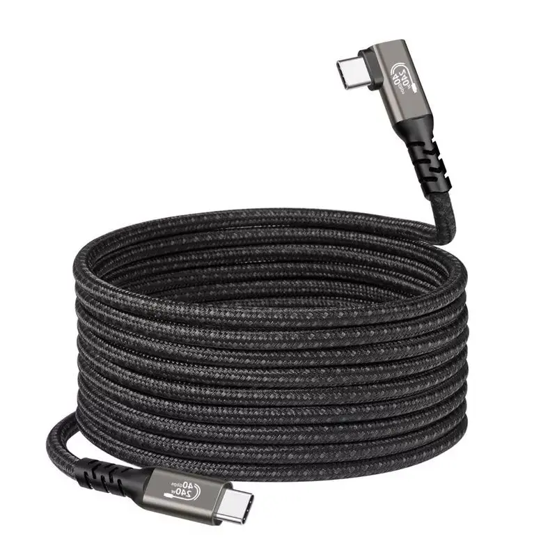Cable USB 4 de 2m, 40Gbps, Cable USB C a USB C de 240W, carga rápida, 8K, 5K, 60Hz, vídeo, grafeno, Compatible con portátil Thunderbolt 3/4 GEN3
